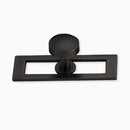 Cliffside with Back Plate Matte Black Cabinet Pull Knob
