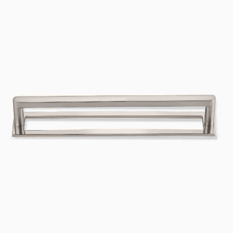 Cliffside with Back Plate - Brushed Nickel Cabinet Handle 192mm