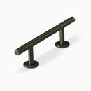 Matte Black Round Kitchen Cabinet Handle Pull 96mm