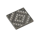 Stone Textured Square MESA Kitchen Cabinet Knob 2 - Antique Tin