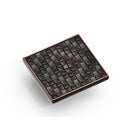 Stone Textured Square MESA Kitchen Cabinet Knob 2 - Egyptian Copper