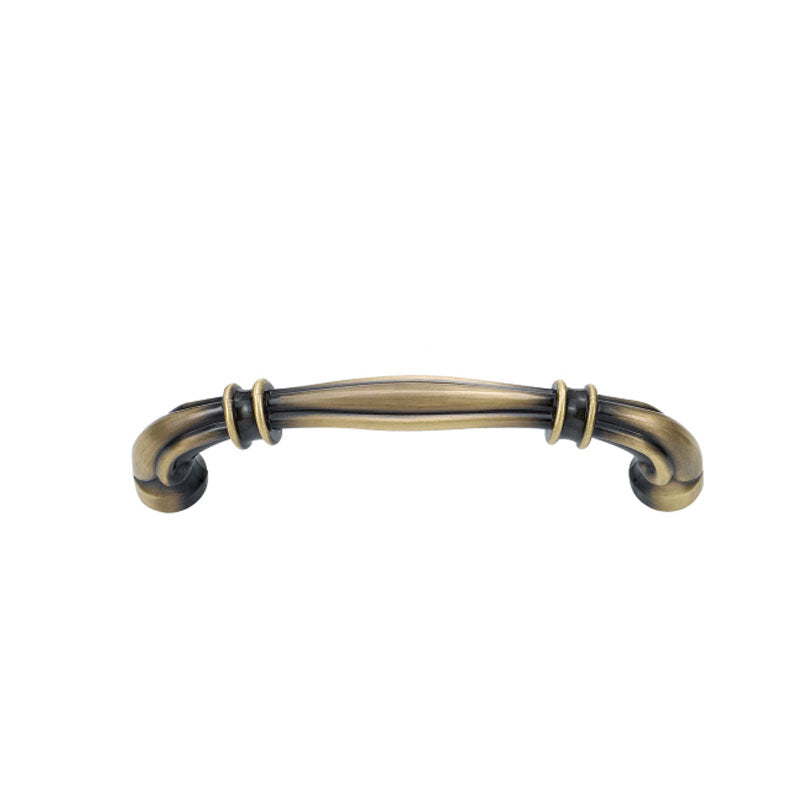 Ballantrae Luxury Classic Cabinet Hardware - Antique Brass Cabinet Handle and Pull 96mm