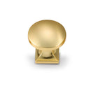 BISTRO Vintage Cabinet Hardware - Round Brushed Brass Door Knob