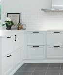 Display of Byron Design Cabinet Hardware in Matte Black