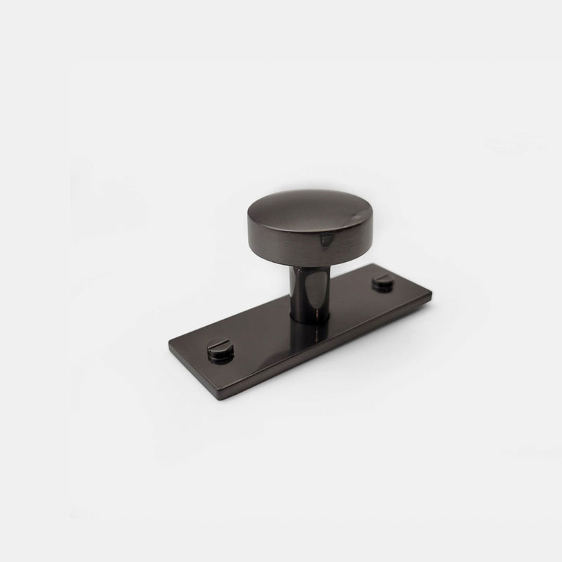 Claremont Designers Cabinet Hardware - Brushed Black Cabinet Pull with Back Plate