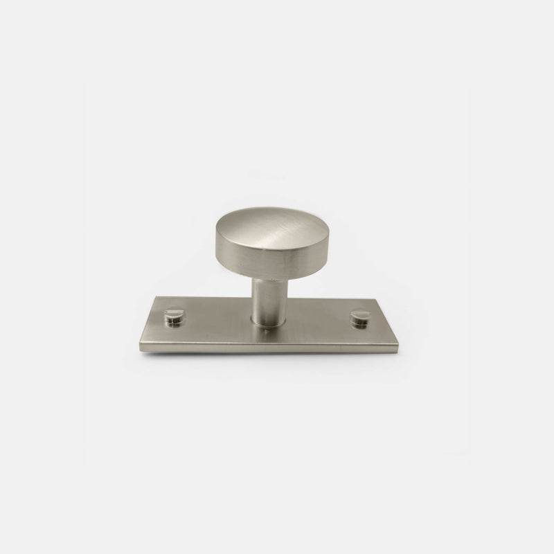 Claremont Designers Cabinet Hardware - Brushed Nickel Cabinet Pull with Back Plate