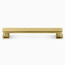 Luxury Designer Cabinet Hardware - Deleware Brushed Brass Gold Cupboard Handle 160mm