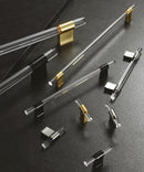 Crystal Glass-like Lena Clear Cabinet Handle and Knob