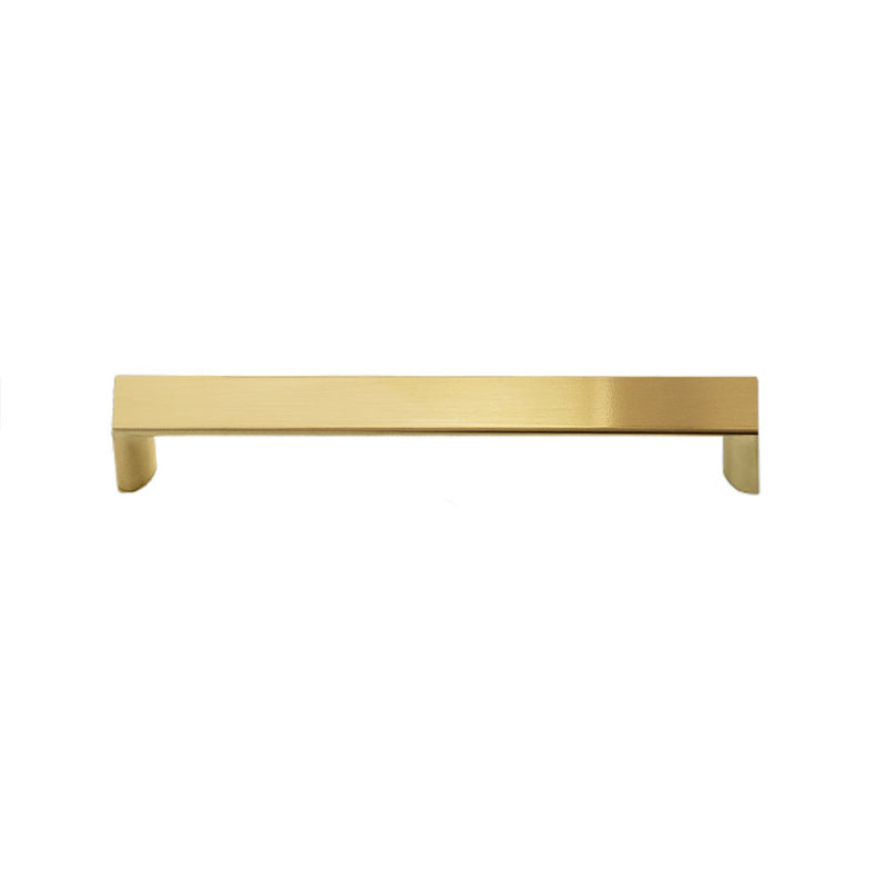 Modern Newton Brushed Brass Gold Kitchen Cabinet Handle Pull 128mm