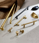 Display of Lavish Riverdale Brass Kitchen Cabinet Knob and Handle