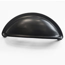 Luxury Riverdale Brass Kitchen Cabinet Cup Pull in Matte Black