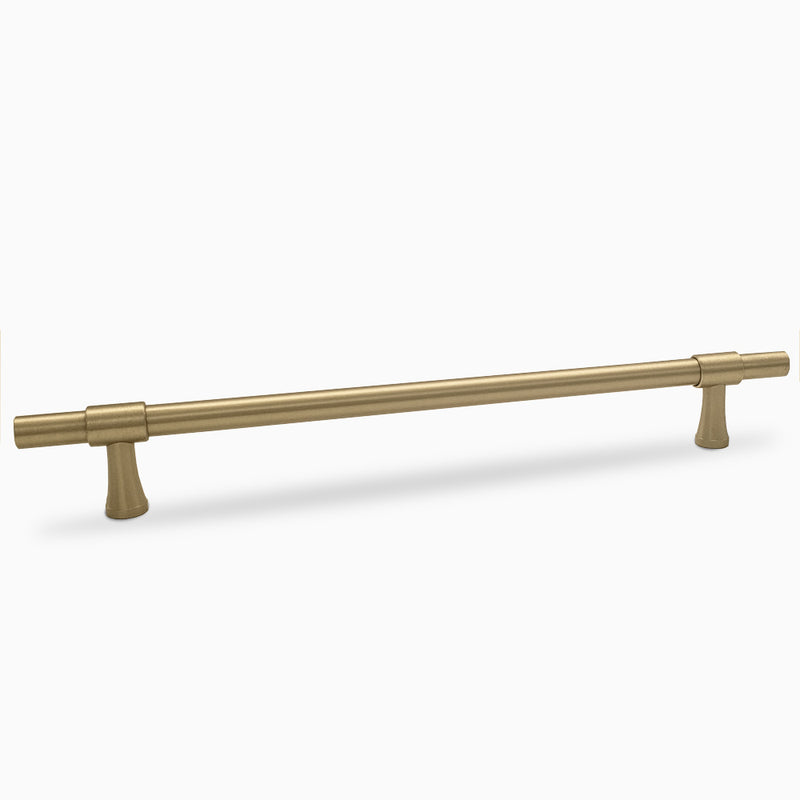 Luxury Riverdale Brass Kitchen Cabinet Handle Pull in Brushed Brass Gold 192mm