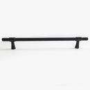 Luxury Riverdale Brass Kitchen Cabinet Handle Pull in Matte Black 192mm
