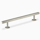 Satin Nickel Square Kitchen Cabinet Appliance Pull 12 inches