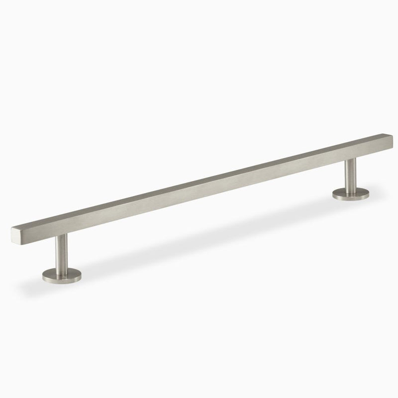 Satin Nickel Square Kitchen Cabinet Appliance Pull 18 inches