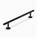 Matte Black Round Kitchen Cabinet Door Handle Pull 224mm