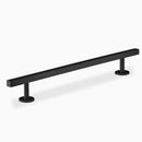 Matte Black Square Kitchen Cabinet Handle Pull 224mm