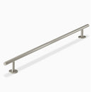 Satin Nickel Round Kitchen Appliance Pull 18 inches