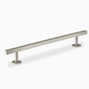 Satin Nickel Square Kitchen Cabinet Door Handle Pull 224mm