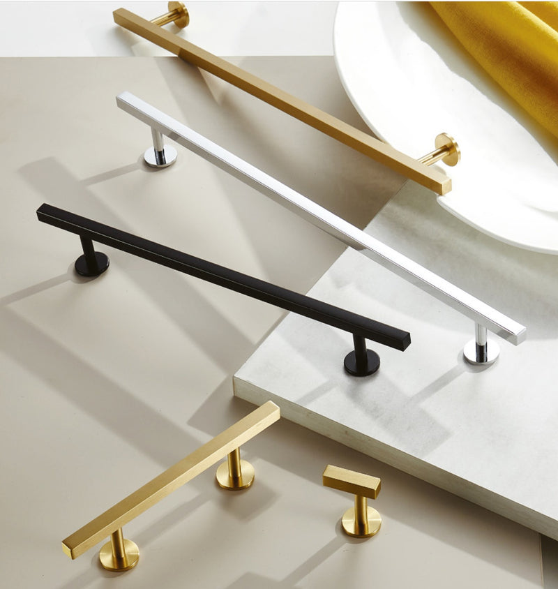 Round Knob Pull Matte Gold Brass Kitchen/Bathroom Door Cabinet